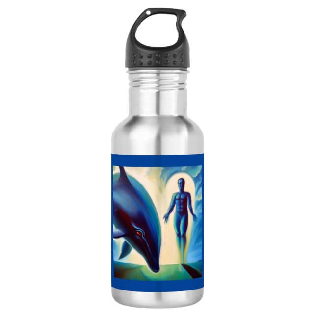 Spirit Animal Dolphin 3 532 Ml Water Bottle (Front)