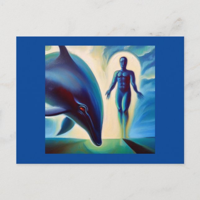 Spirit Animal Dolphin 3 Postcard (Front)