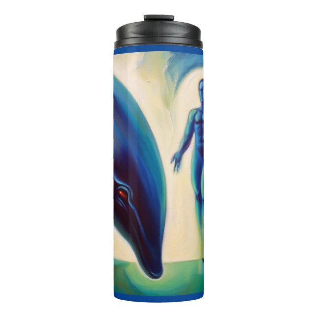 Spirit Animal Dolphin 3 Thermal Tumbler (Front)