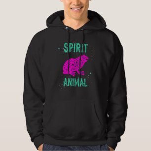 Spirit Animal Frog Lover Pink Animals Comfort Cute Hoodie