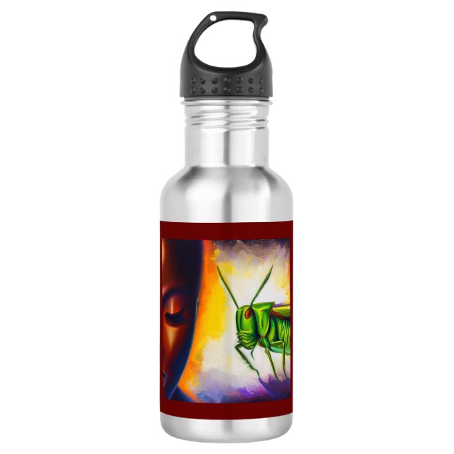 Spirit Animal Grasshopper 2 532 Ml Water Bottle (Front)