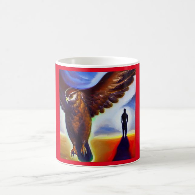 Spirit Animal Hawk 3 Coffee Mug (Center)