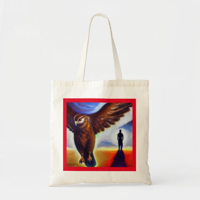 Spirit Animal Hawk 3 Tote Bag (Front)