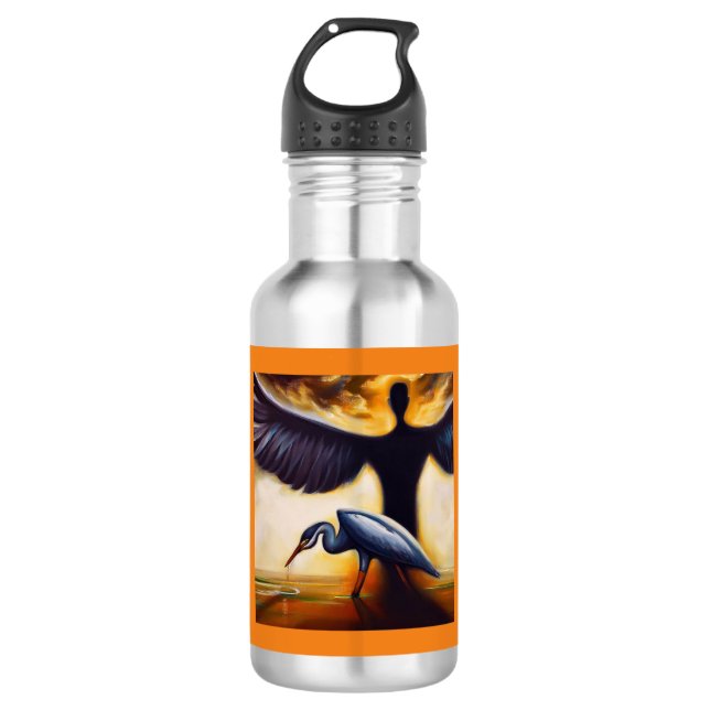 Spirit Animal Heron 3 532 Ml Water Bottle (Front)
