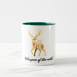 Spirit Animal Hirsch Two-Tone Coffee Mug