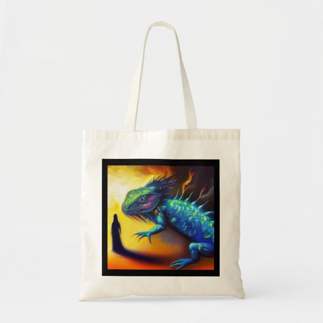 Spirit Animal Lizard 3 Tote Bag (Front)