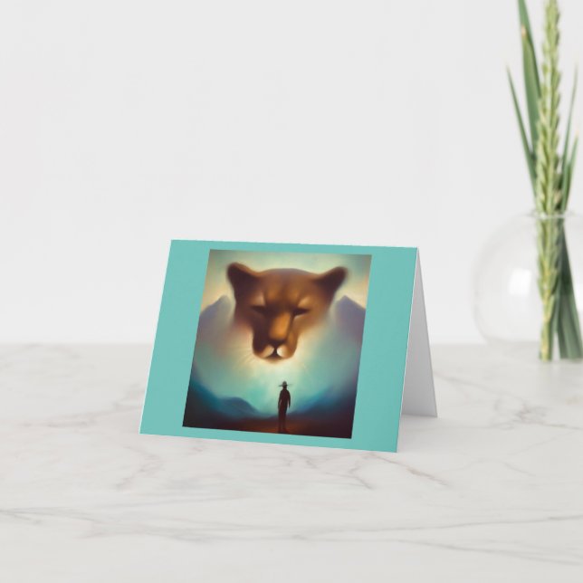 Spirit Animal Mountain Lion 3 Card (Front)