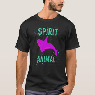 Spirit Animal Orca Whale Lover Animals Comfort Cut T-Shirt