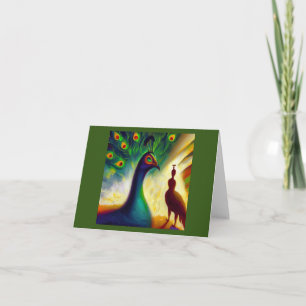Spirit Animal Peacock 3 Card