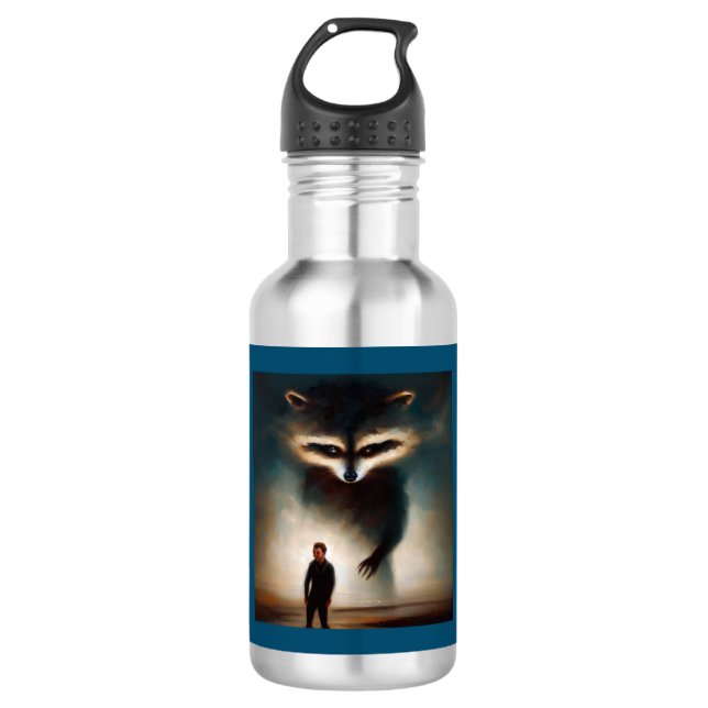 Spirit Animal Racoon 1 532 Ml Water Bottle (Front)