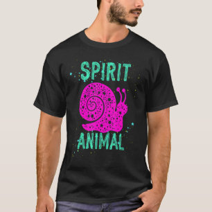 Spirit Animal Snail Pink Animals Comfort Cute Colo T-Shirt