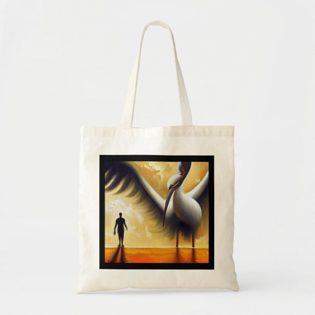 Spirit Animal Stork 3 Tote Bag (Front)