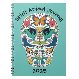 Spirit Animal Sugar Skull Notebook Journal