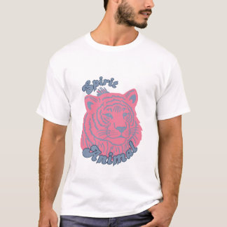 Spirit Animal Tiger: Vintage Retro Style T-Shirt