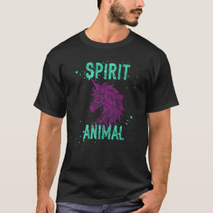 Spirit Animal Unicorn Lover Pink Animals Comfort C T-Shirt
