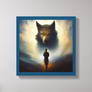 Spirit Animal Wolf 2 Canvas Print