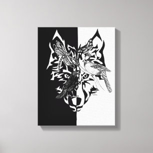 Spirit Animals 11x14" Canvas Print