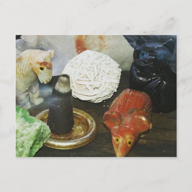 Spirit Animals, Crystals, and Incense Postcard (Front)