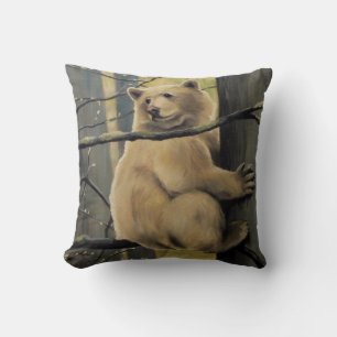 Spirit Bear Art Pillow Custom Kermode Bears Pillow