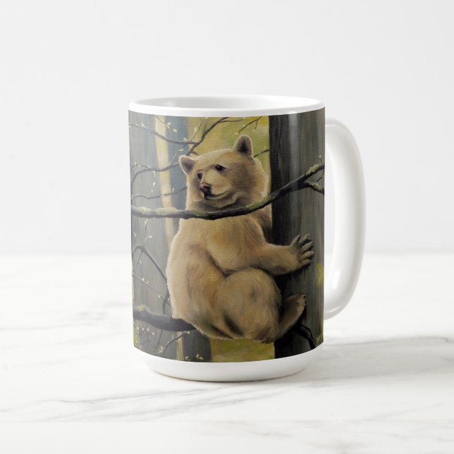 Spirit Bear Mug Kermode Bear Cups & Bear Glasses (Front Right)