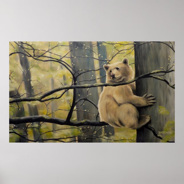 Spirit Bear Prints Kermode Bear Painting Prints (Front)