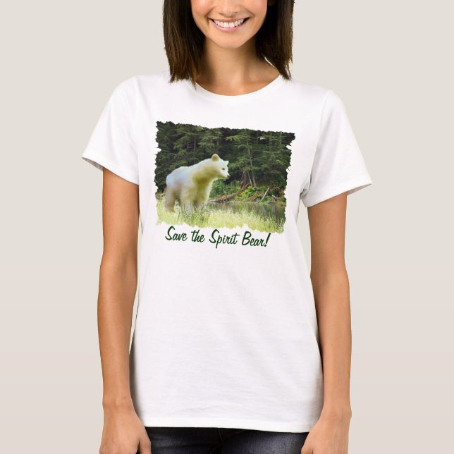 SPIRIT BEAR & RAINFOREST Wildlife Fashion Shirt (Front)