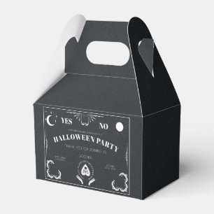Spirit Board Celestial Black & White Halloween Favour Box