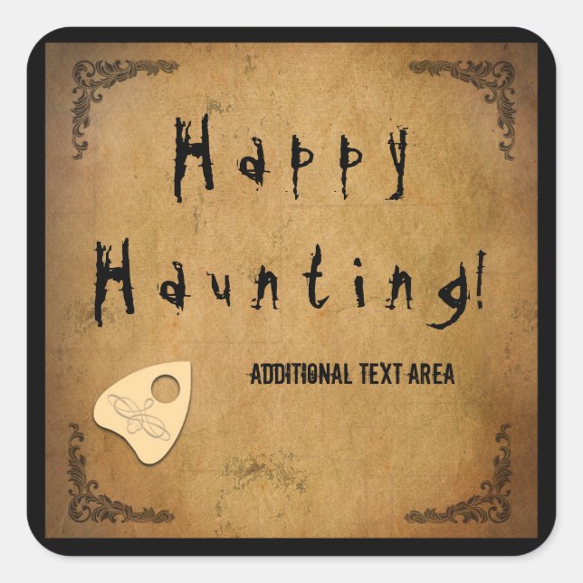 Spirit Board Halloween Haunted Party Sticker (Front)