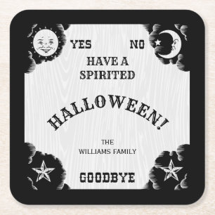 Spirit Board Halloween Paper Coaster