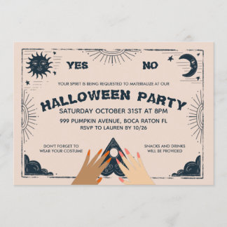 Spirit Board Halloween Party Invitation