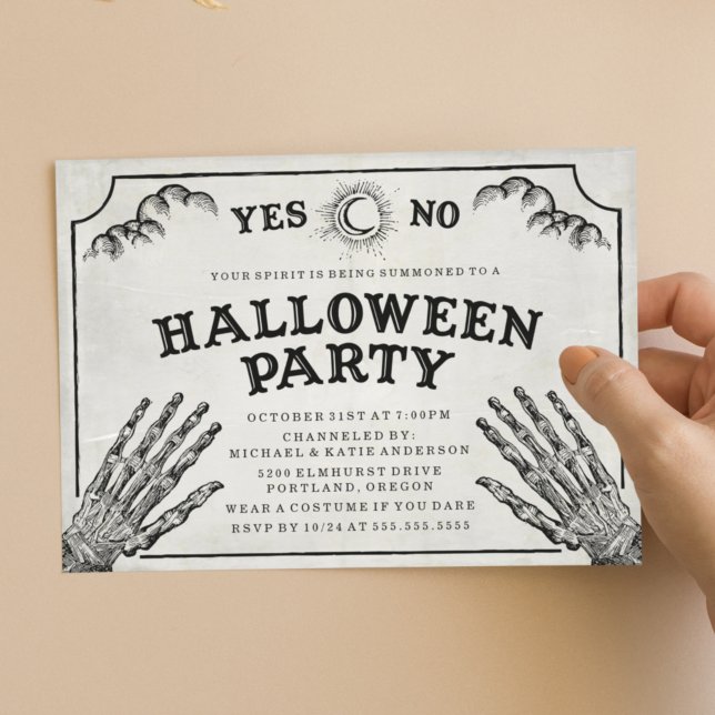 Spirit Board Halloween Party Invitation (Creator Uploaded)
