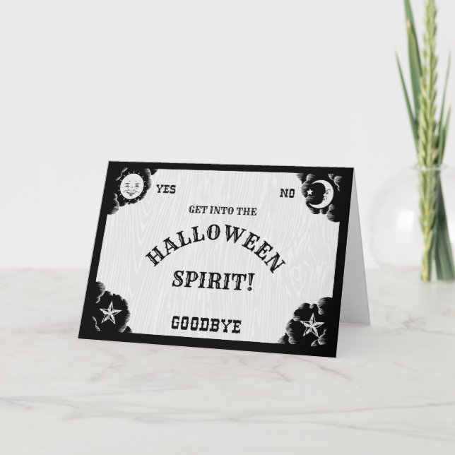 Spirit Board Halloween Spirit Greeting Card (Front)