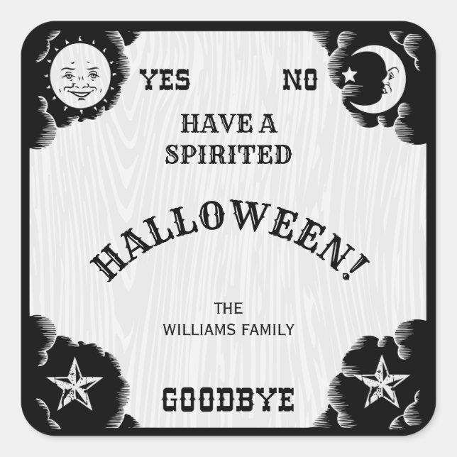 Spirit Board Halloween Sticker (Front)