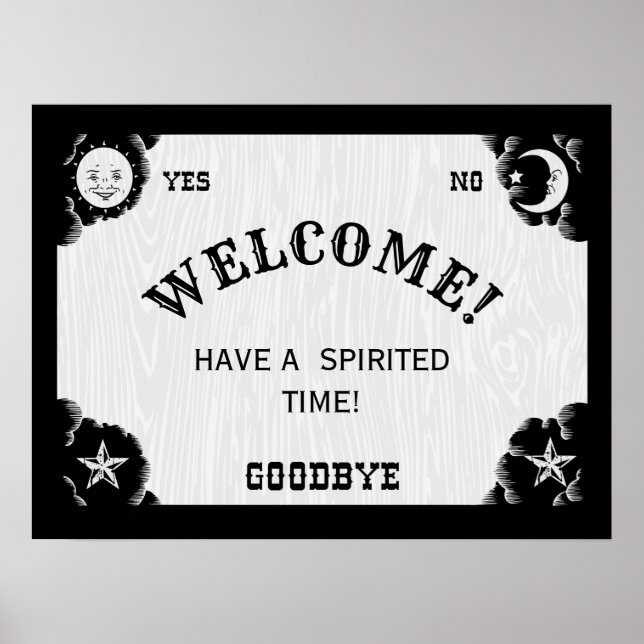 Spirit Board Halloween Welcome Poster (Front)