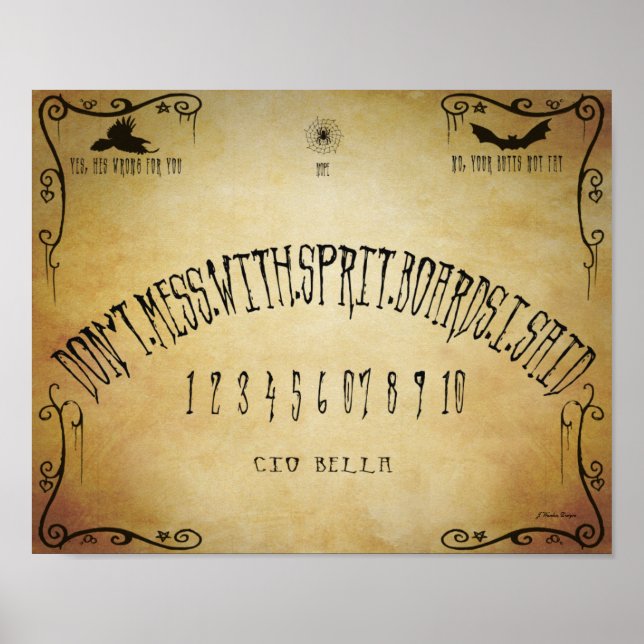 Spirit Board Humour Poster (Front)