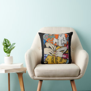 ‘Spirit Board Whispers’ Painting on a Cushion