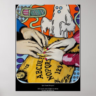 ‘Spirit Board Whispers’ Painting on a Poster
