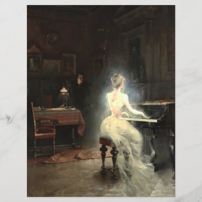 Spirit by George Roux 1885 Scrapbook Paper  (Front)