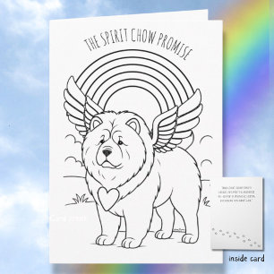SPIRIT CHOW PROMISE  Memorial Folded Greeting Card