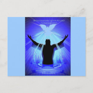 Spirit descending like a dove postcard