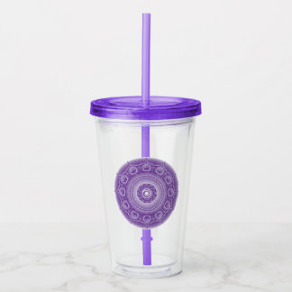 Spirit Dodecahedron Purple Mandala Tumbler