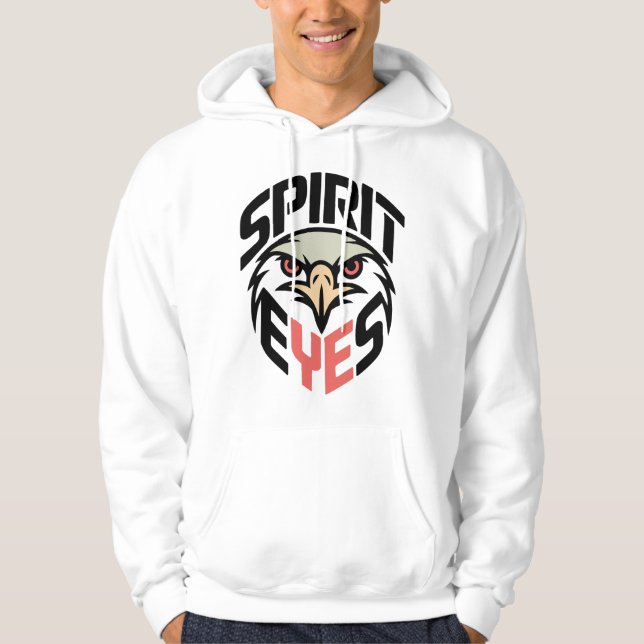 Spirit Eyes Hoodie – Bold Eagle Mascot Design for  (Front)