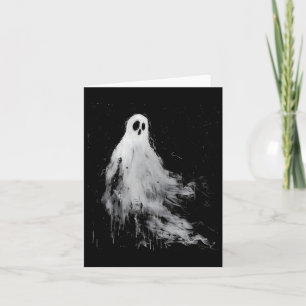 Spirit Ghost Horror Spooky Scary Halloween Grunge Card