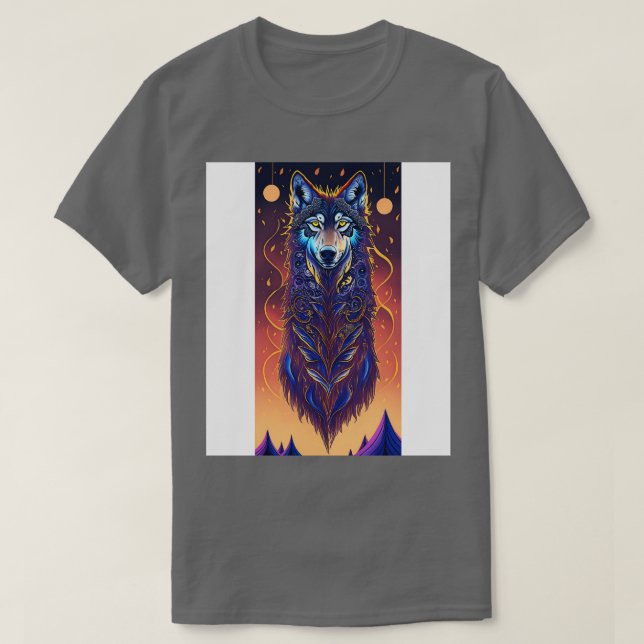 Spirit Guide Wolf 11 T-Shirt (Design Front)