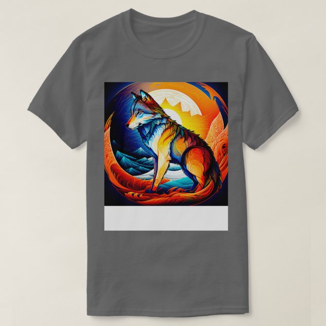Spirit Guide Wolf 3 T-Shirt (Design Front)