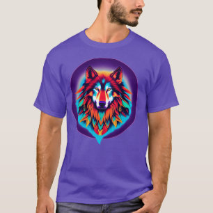Spirit Guide Wolf In A Shield 2 T-Shirt