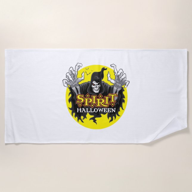 Spirit Halloween Beach Towel (Front)