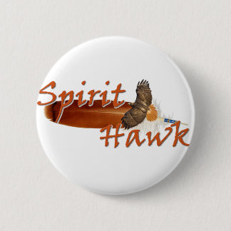 Spirit Hawk 6 Cm Round Badge