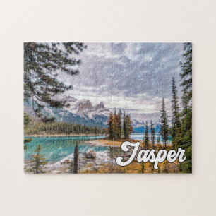 Spirit Island, Jasper National Park Jigsaw Puzzle