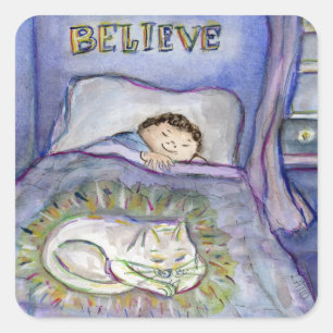 Spirit Kitty Cat Art Decal Stickers